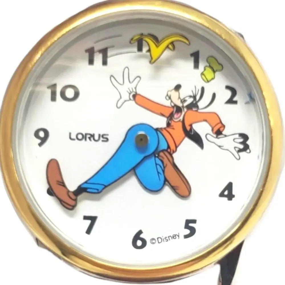 Rare Disney X Lorus Goofy Slipping on a Banana Watch H2F